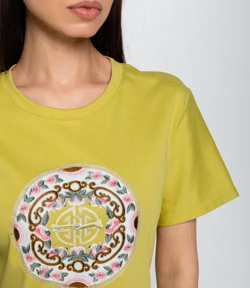 Футболка #КТ92139, фисташковый