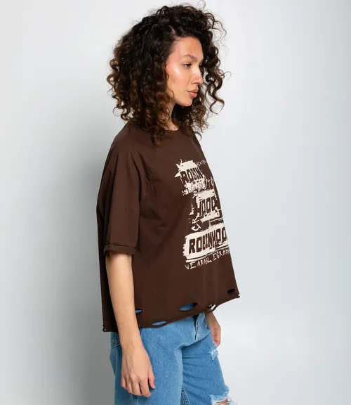 Футболка #КТ1652 (2), тёмно-коричневый