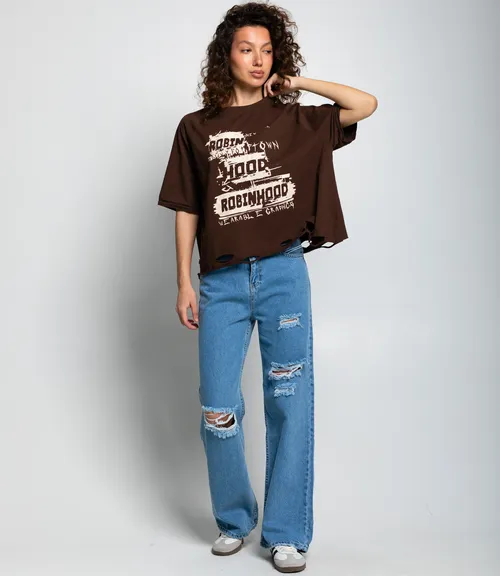 Футболка #КТ1652 (2), тёмно-коричневый