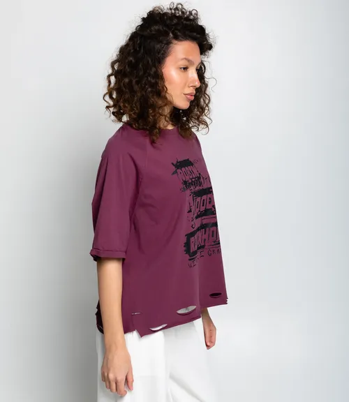 Футболка #КТ1652 (2), лиловый