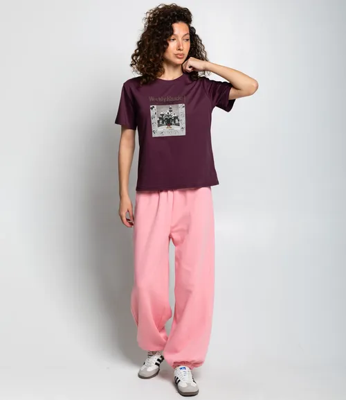 Футболка #КТ1387, сливовый