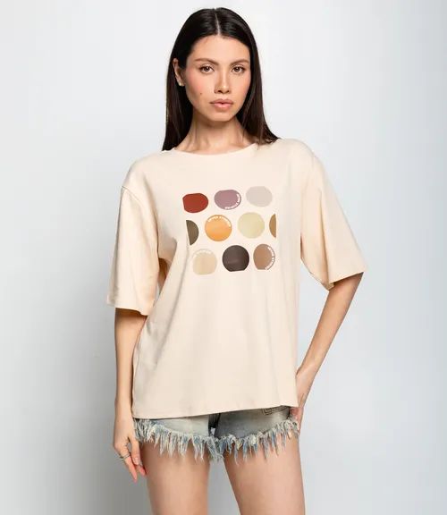 Футболка #КТ6239, светло-бежевый