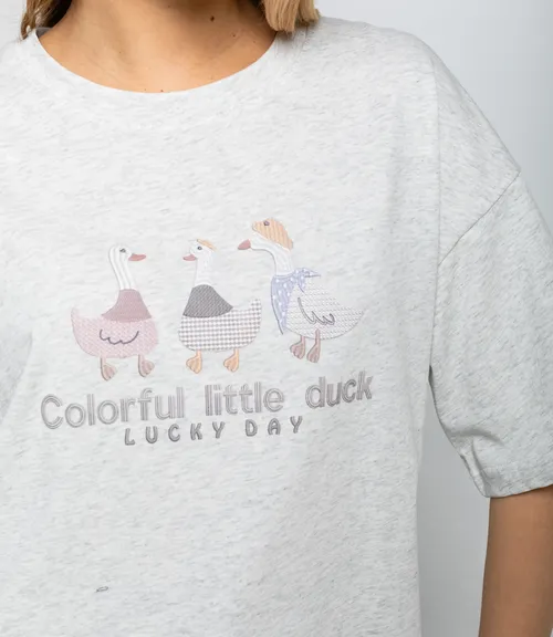 Футболка #КТ8802 (8), светло-серый меланж