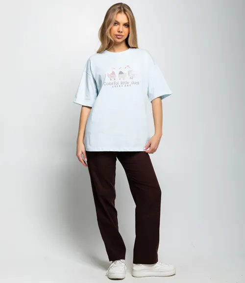 Футболка #КТ8802 (8), светло-голубой