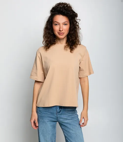 Футболка #КТ1031 (1), бежевый