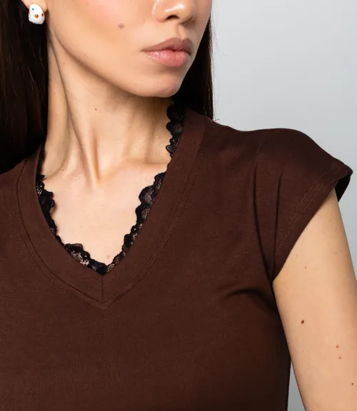 Футболка #КТ6858 (2), шоколадный