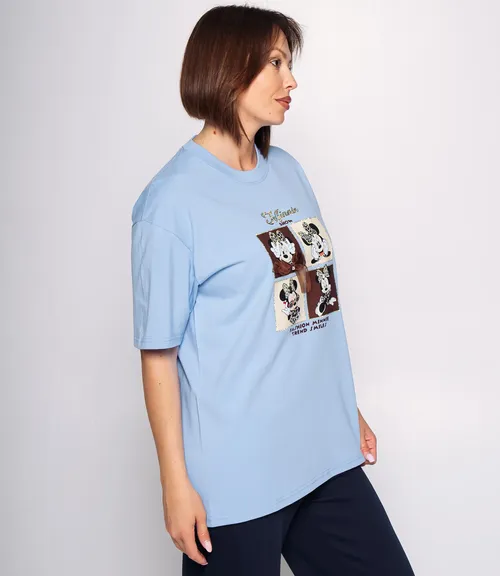 Футболка #КТ001 (18), голубой