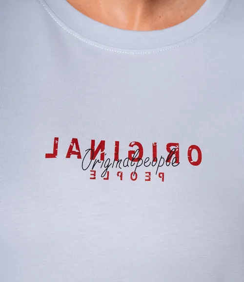 Футболка #КТ2702, голубой