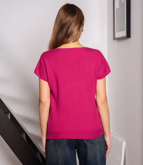 Футболка #КТ6010 (3), фуксия
