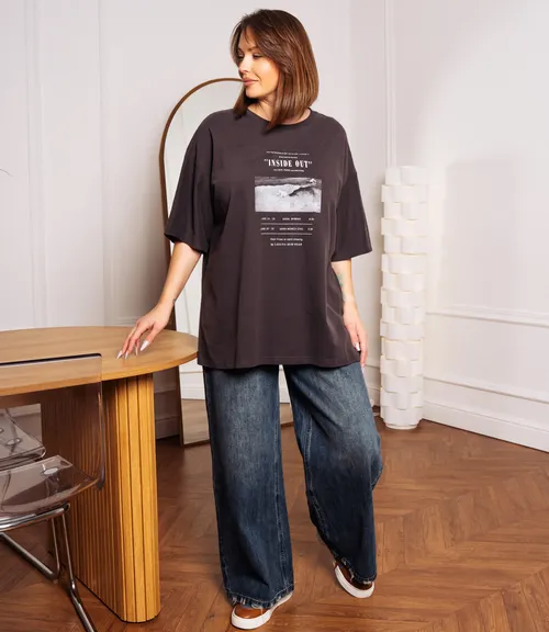 Футболка #КТ6848, графит