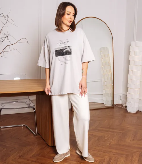 Футболка #КТ6848, светло-серый