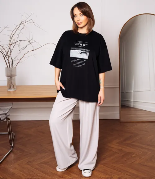 Футболка #КТ6848, чёрный