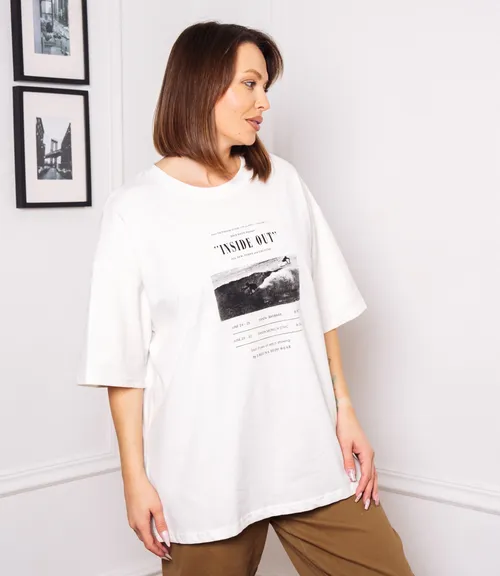 Футболка #КТ6848, белый