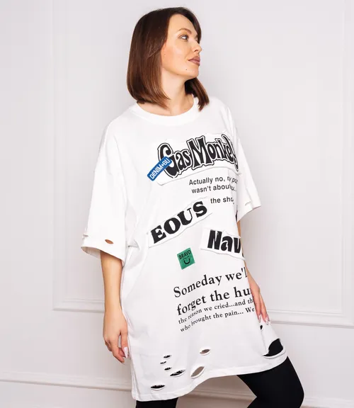 Футболка #КТ9279, белый