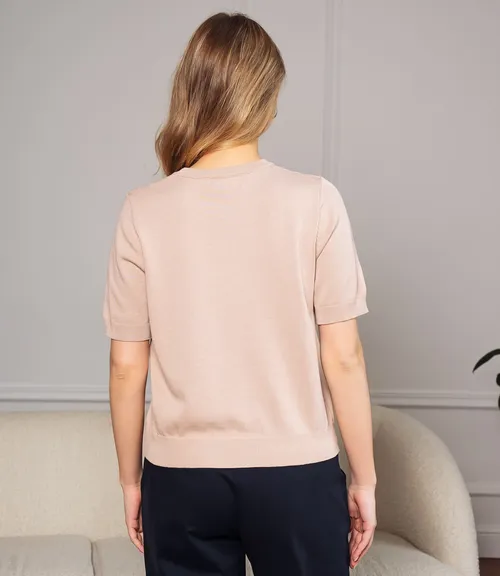 Футболка #ОКТ185001, бежевый