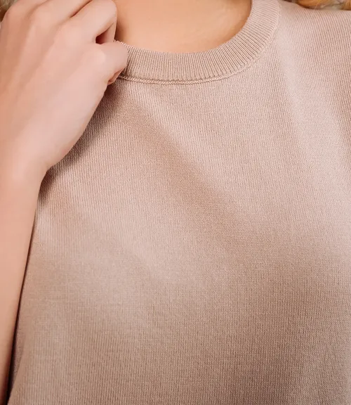 Футболка #ОКТ185001, бежевый