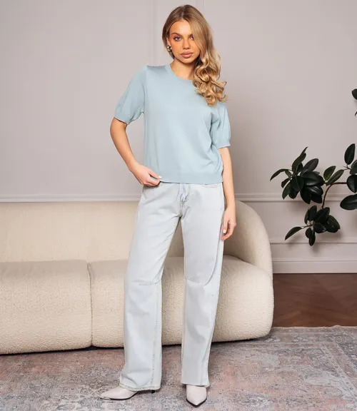 Футболка #ОКТ185001, ментоловый