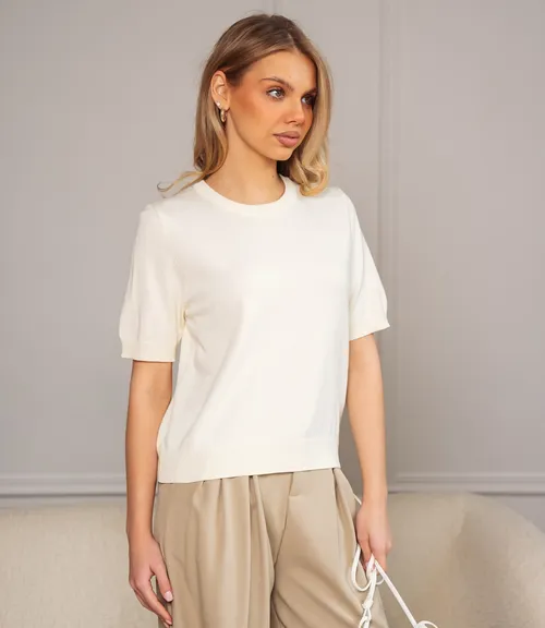 Футболка #ОКТ185001, кремовый