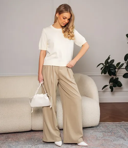 Футболка #ОКТ185001, кремовый