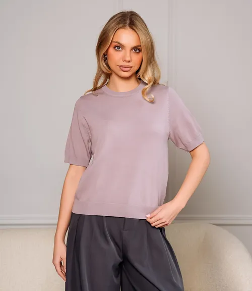 Футболка #ОКТ185001, лиловый