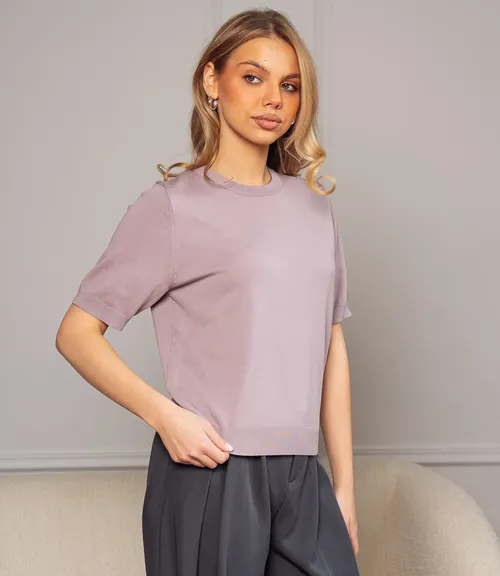 Футболка #ОКТ185001, лиловый