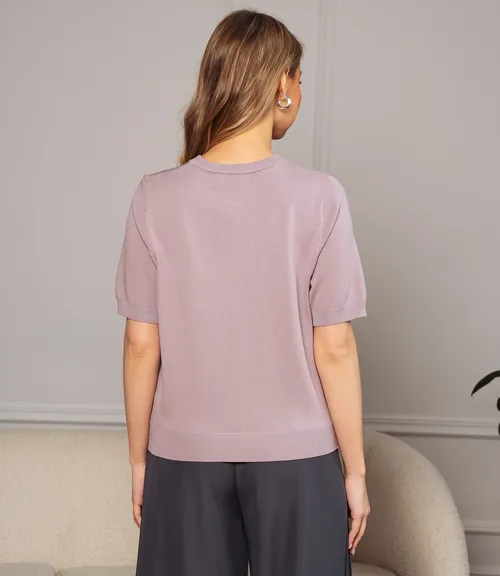 Футболка #ОКТ185001, лиловый