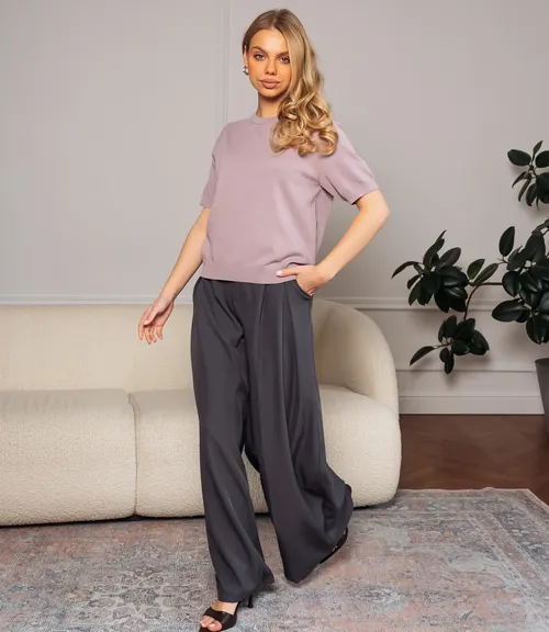 Футболка #ОКТ185001, лиловый