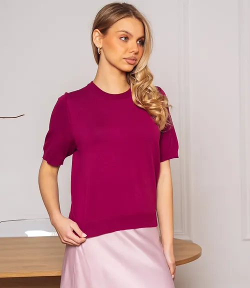 Футболка #ОКТ185001, сливовый
