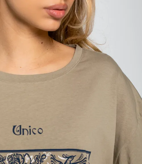 Футболка #КТ308230, серо-зелёный