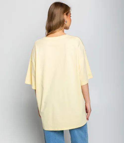 Футболка #КТ308230, жёлтый