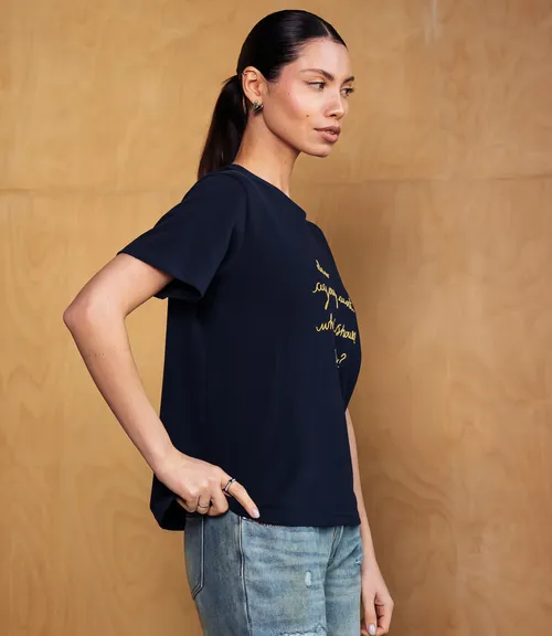 Футболка #КТ859 (1), тёмно-синий