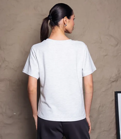 Футболка #КТ861 (4), светло-серый меланж