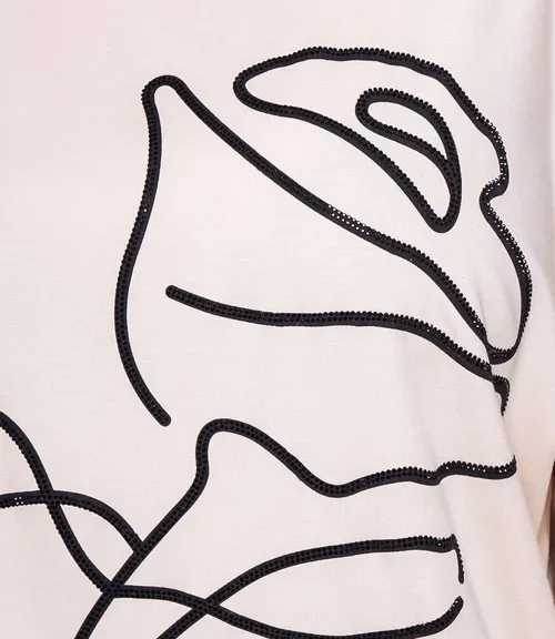 Футболка #КТ26017, бежевый