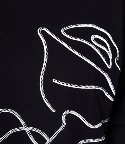 Футболка #КТ26017, чёрный