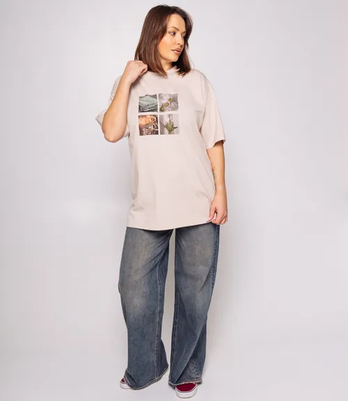 Футболка #КТ2605 (1), светло-бежевый