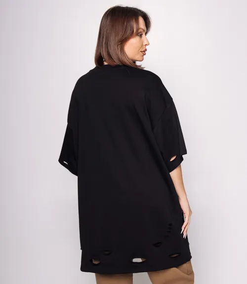 Футболка #КТ9036, чёрный