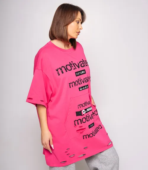 Футболка #КТ9036, фуксия