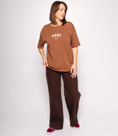 Футболка #КТ25061, коричневый