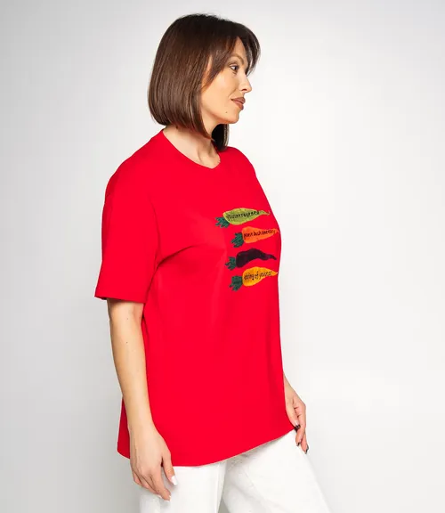 Футболка #КТ2550, красный