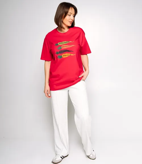 Футболка #КТ2550, красный