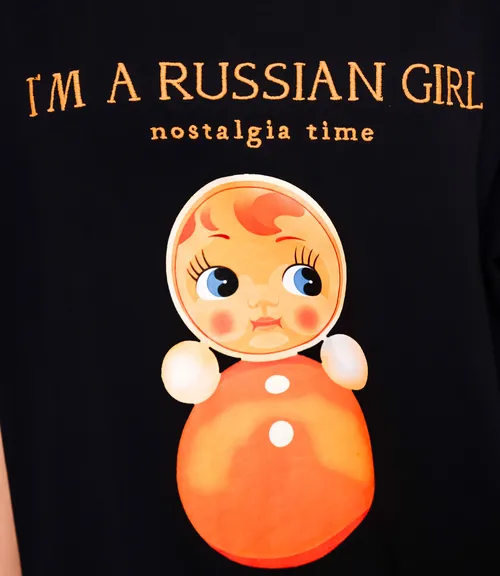 Футболка #КТ308235, чёрный