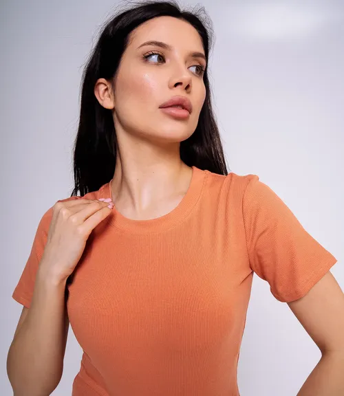 Футболка #КТ6131, персиковый