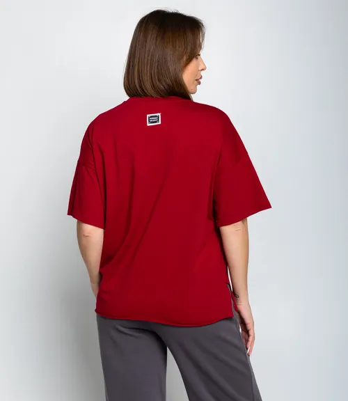 Футболка #КТ1612 (1), бордовый