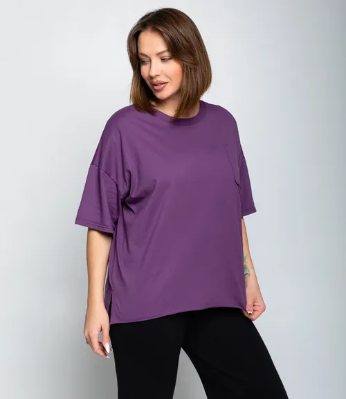 Футболка #КТ1612 (1), фиолетовый