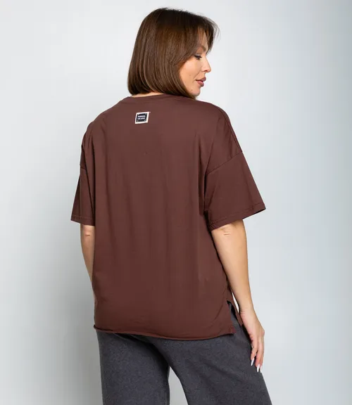 Футболка #КТ1612 (1), шоколадный