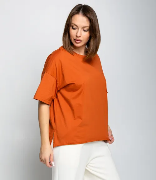 Футболка #КТ1612 (1), терракотовый