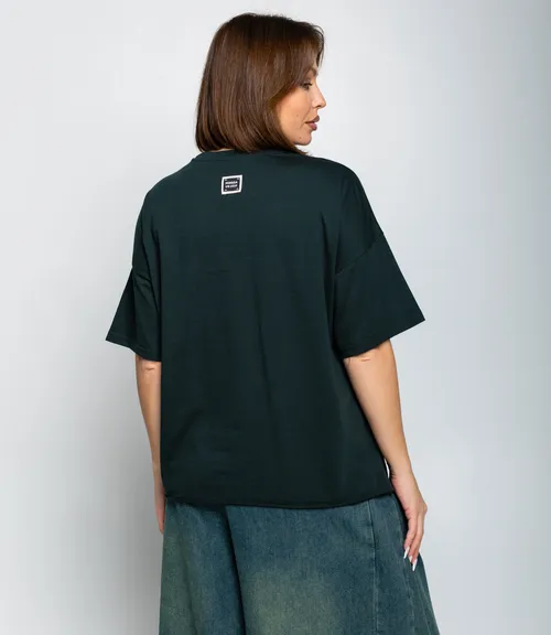 Футболка #КТ1612 (1), изумрудный