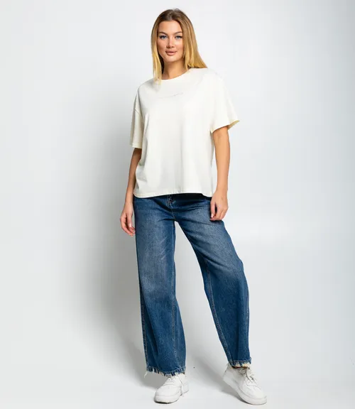 Футболка #КТ8037, кремовый