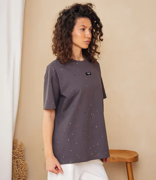 Футболка #КТ881002, серый