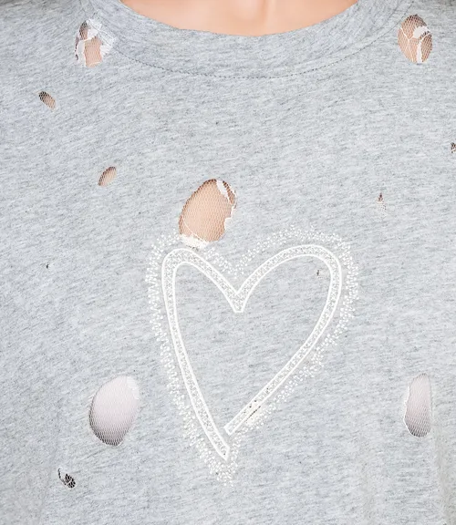 Футболка #КТ881001, серый меланж